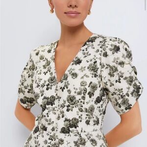 Tuckernuck Black and White Floral Top